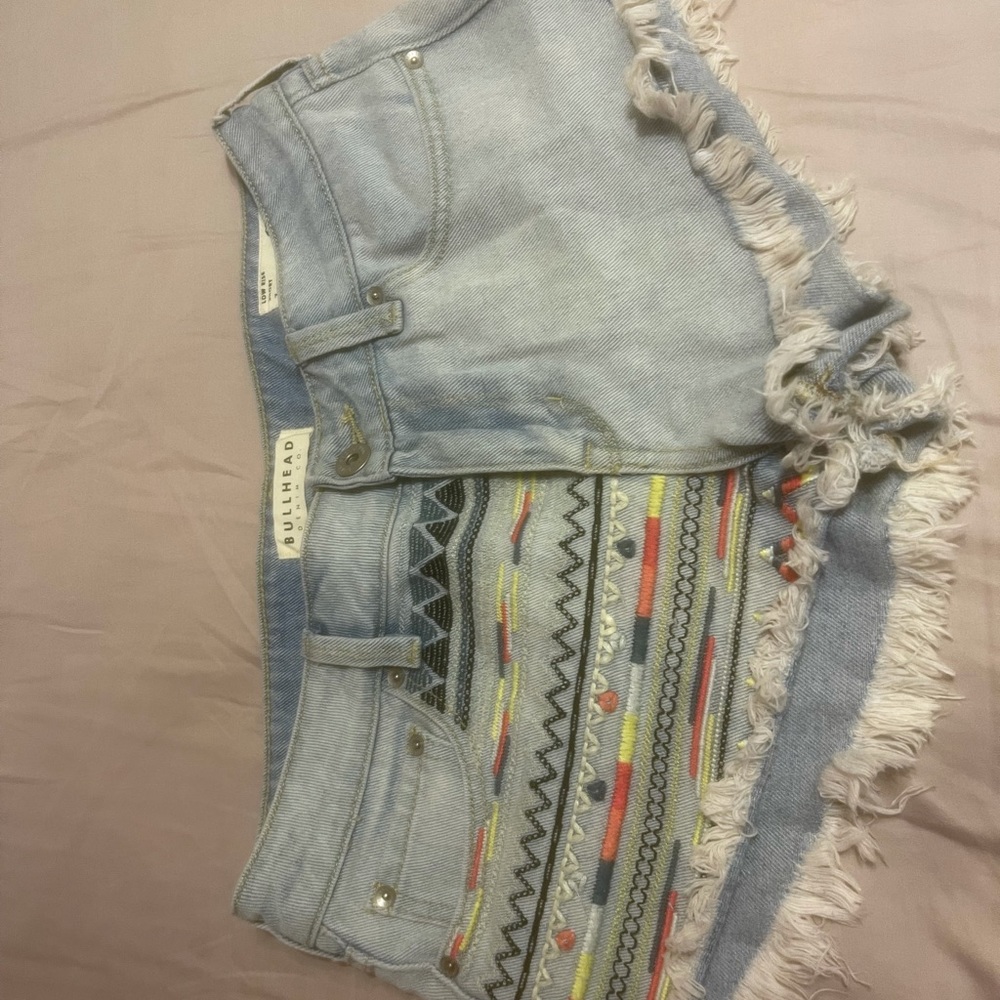 Bullhead denim mini distressed shorts